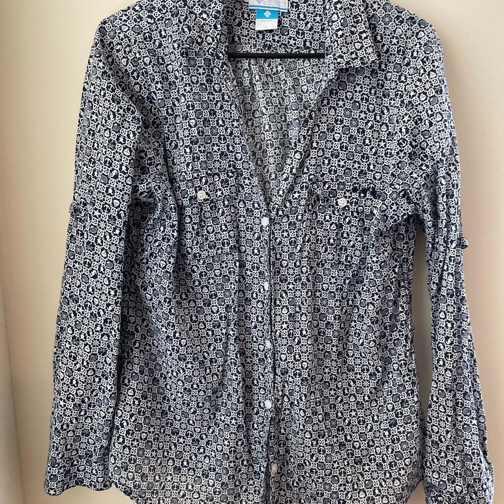 Nautical Columbia womens blouse